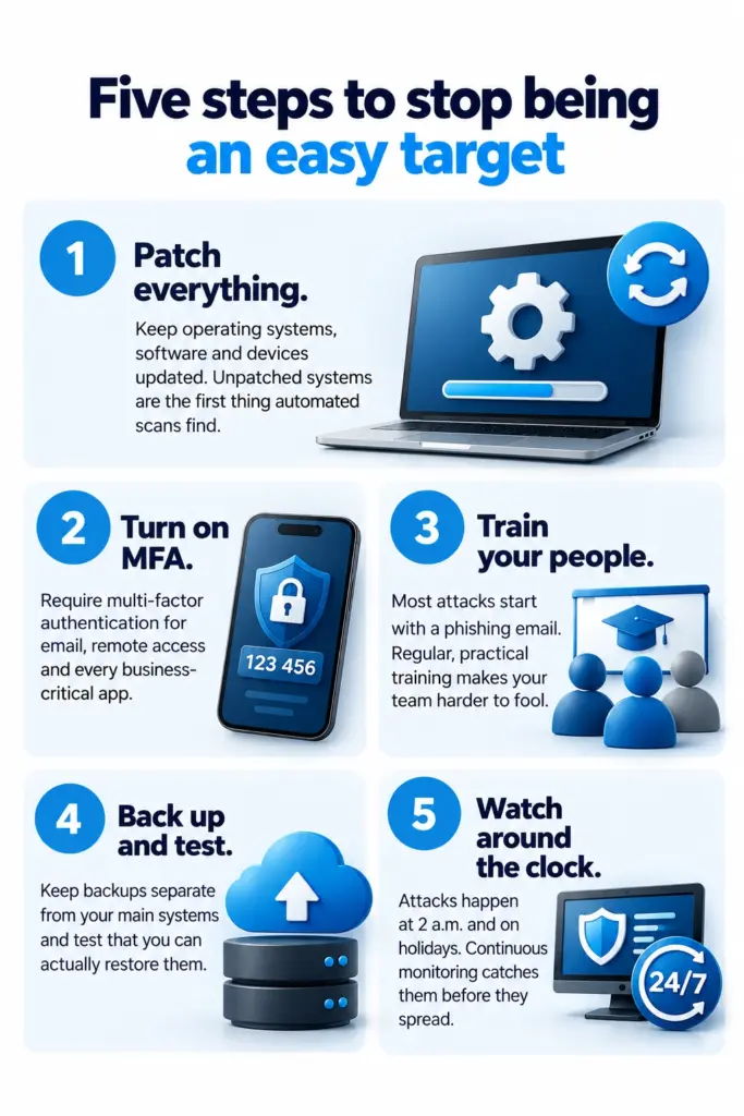Five steps to stop being an easy target